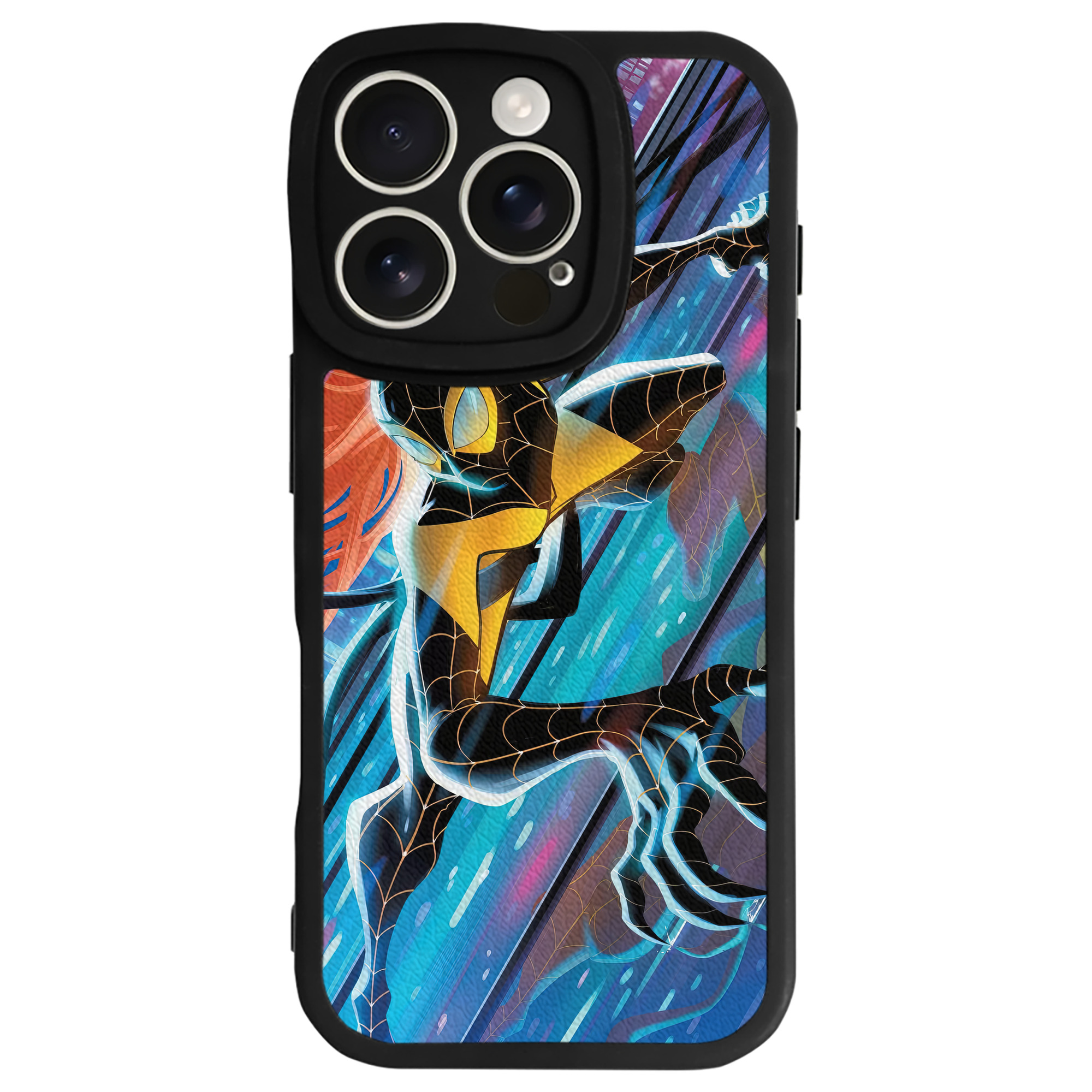 （画像用） Spider Man スパイダーマン 【iPhone 16シリーズ対応】シリコンスマホケース（レザー調） 材質：シリコン